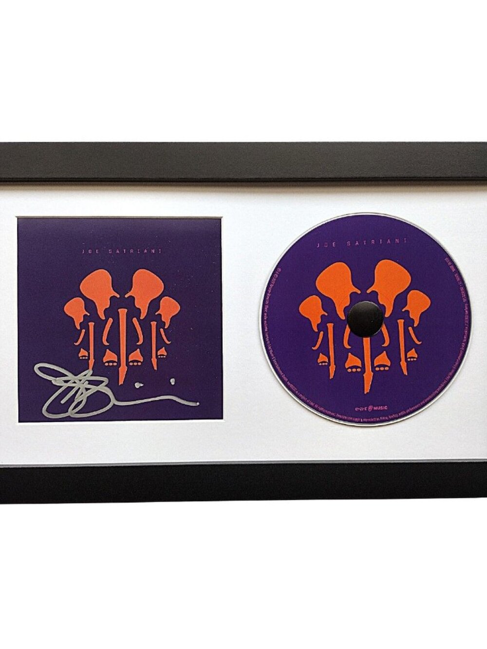 Joe Satriani Signed Elephants Of Mars Framed CD Booklet BAS